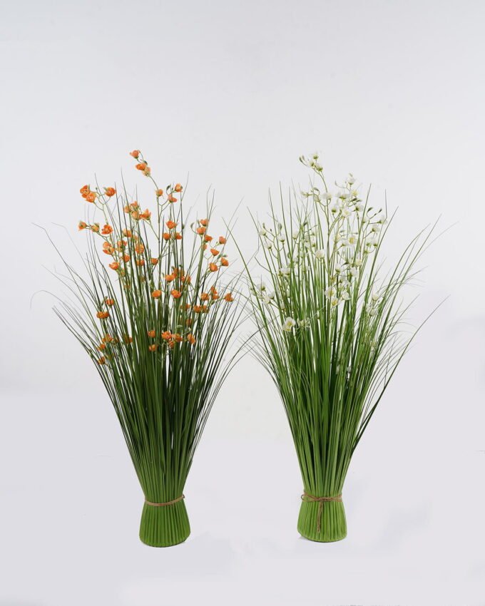 Artificial Grass 55*55*90cm Trollflower *7 potted grass GS-61924065 Grass&PLANT 3,000+ sqm showroom with thousands of artificial flowers, plants & trees ready for global sourcing.