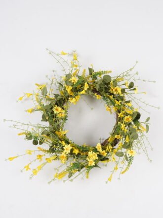 Artificial Plant 58*58cm Reed wreath GS-76224003 Christmas Item 3,000+ sqm showroom with thousands of artificial flowers, plants & trees ready for global sourcing.