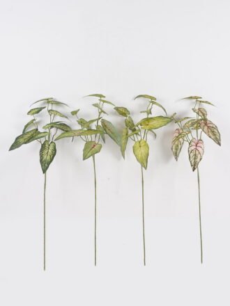 Artificial Plant 30*30*80cm Colocasia  single stem GS-70524007-G4 Leaves&Sprays&Foliages 3,000+ sqm showroom with thousands of artificial flowers, plants & trees ready for global sourcing.