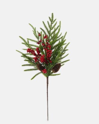 Artificial Plant 25*25*64cm Cypress leaf berry single stem GS-76024001 2024Nov YeahFlower is one of Chinese leading OEM manufacturers and exporters , supplying the silk flowers, wholesale artificial trees