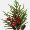 Artificial Plant 25*25*64cm Cypress leaf berry single stem GS-76024001 Christmas Item YeahFlower is one of Chinese leading OEM manufacturers and exporters , supplying the silk flowers, wholesale artificial trees
