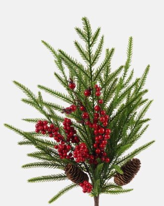 Artificial Plant 25*25*64cm Cypress leaf berry single stem GS-76024001 2024Nov YeahFlower is one of Chinese leading OEM manufacturers and exporters , supplying the silk flowers, wholesale artificial trees