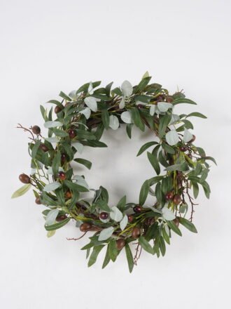 Artificial Plant 58*58cm Reed wreath GS-76224003 Christmas Item 3,000+ sqm showroom with thousands of artificial flowers, plants & trees ready for global sourcing.