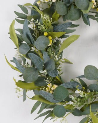 Artificial Plant 55x55cm Eucalyptus wreath GS-76224005 2024Nov YeahFlower is one of Chinese leading OEM manufacturers and exporters , supplying the silk flowers, wholesale artificial trees Artificial Plant 55x55cm Eucalyptus wreath GS-76224005 2024Nov YeahFlower is one of Chinese leading OEM manufacturers and exporters , supplying the silk flowers, wholesale artificial trees