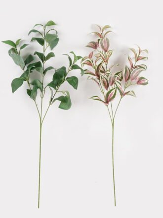 Artificial Plant 25*25*69cm Eyebrow leaf *3 single stem GS-42724001-G2 Leaves&Sprays&Foliages 3,000+ sqm showroom with thousands of artificial flowers, plants & trees ready for global sourcing.