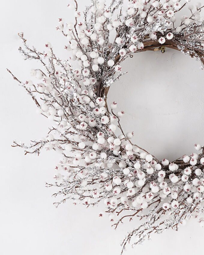 Artificial Plant 60x60cm Ginkgo Seed  wreath GS-76224012 Christmas Item YeahFlower is one of Chinese leading OEM manufacturers and exporters , supplying the silk flowers, wholesale artificial trees