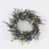 Artificial Plant 55x55cm  Lavender  wreath GS-76224001 2024Nov YeahFlower is one of Chinese leading OEM manufacturers and exporters , supplying the silk flowers, wholesale artificial trees