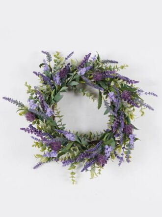 Artificial Plant 55x55cm Chrysanthemum wreath GS-76224002 Christmas Item 3,000+ sqm showroom with thousands of artificial flowers, plants & trees ready for global sourcing.