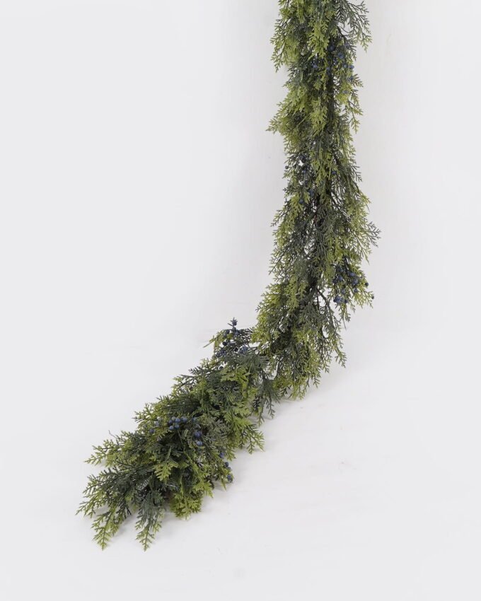 Artificial Plant 20*180cm Mixed Cypress leaf berry  garland GS-76024010 Christmas Item YeahFlower is one of Chinese leading OEM manufacturers and exporters , supplying the silk flowers, wholesale artificial trees