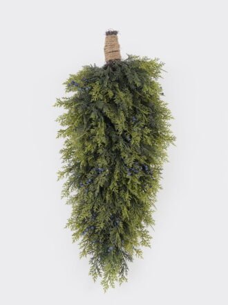 Artificial Plant 20*180cm Mixed Cypress leaf berry  garland GS-76024010 Christmas Item 3,000+ sqm showroom with thousands of artificial flowers, plants & trees ready for global sourcing.