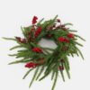 Artificial Plant 28*28cm Mixed Cypress leaf berry wreath GS-76024002 2024Nov YeahFlower is one of Chinese leading OEM manufacturers and exporters , supplying the silk flowers, wholesale artificial trees