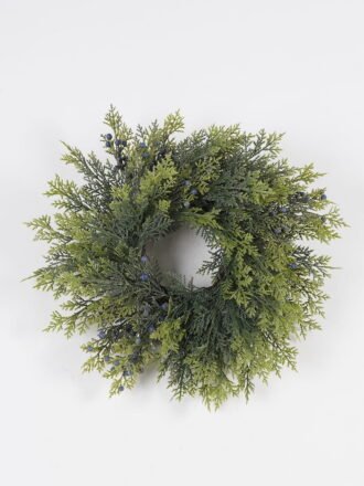 Artificial Plant 25*25*61cm Cypress leaf berry single stem GS-76024006 Christmas Item 3,000+ sqm showroom with thousands of artificial flowers, plants & trees ready for global sourcing.
