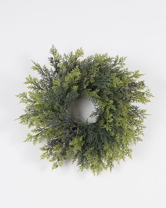 Artificial Plant 36*36cm Mixed Cypress leaf berry wreath GS-76024007 Christmas Item YeahFlower is one of Chinese leading OEM manufacturers and exporters , supplying the silk flowers, wholesale artificial trees