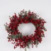 Artificial Plant 60x60cm Red fruit wreath GS-76224009 Christmas Item YeahFlower is one of Chinese leading OEM manufacturers and exporters , supplying the silk flowers, wholesale artificial trees