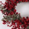 Artificial Plant 60x60cm Red fruit wreath GS-76224009 Christmas Item YeahFlower is one of Chinese leading OEM manufacturers and exporters , supplying the silk flowers, wholesale artificial trees