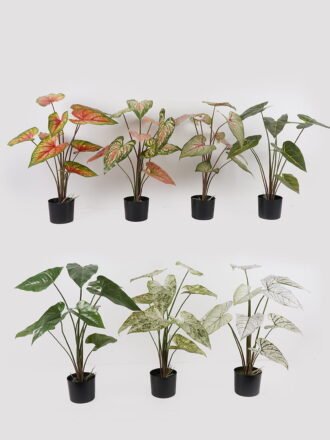 Artificial Table Plants 62*62*74cm Alocasia in PP pot/9 lvs GS-14524010-G1 Potted Flowers&Plants 3,000+ sqm showroom with thousands of artificial flowers, plants & trees ready for global sourcing.