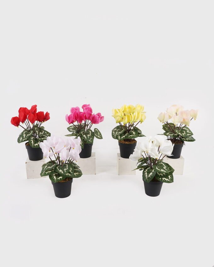 Artificial Table Plants 17*17*26cm Cyclamen persicum in PP pot GS-73324046 Potted Flowers&Plants 3,000+ sqm showroom with thousands of artificial flowers, plants & trees ready for global sourcing.