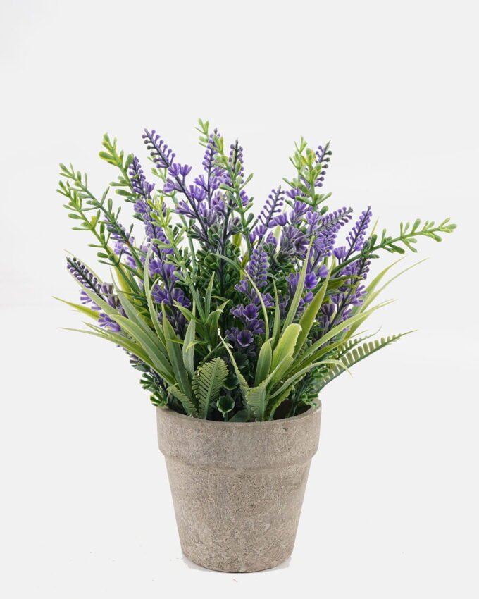 Artificial Table Plants 20*20*22cm lavender in PaPer PulP pot GS-73724033 2024Oct YeahFlower is one of Chinese leading OEM manufacturers and exporters , supplying the silk flowers, wholesale artificial trees