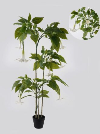 Artificial Tree 90*80*120cm Datura tree *2 in PP pot/16 lvs GS-48524025 Tree&Plant 3,000+ sqm showroom with thousands of artificial flowers, plants & trees ready for global sourcing.
