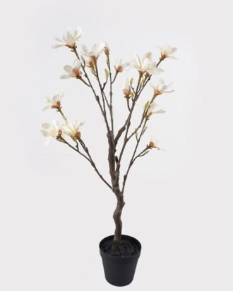 Artificial Tree 50*45*98CM Magnolia in pp pot GS-15420004R-P0P4-W2 2024Oct YeahFlower is one of Chinese leading OEM manufacturers and exporters , supplying the silk flowers, wholesale artificial trees