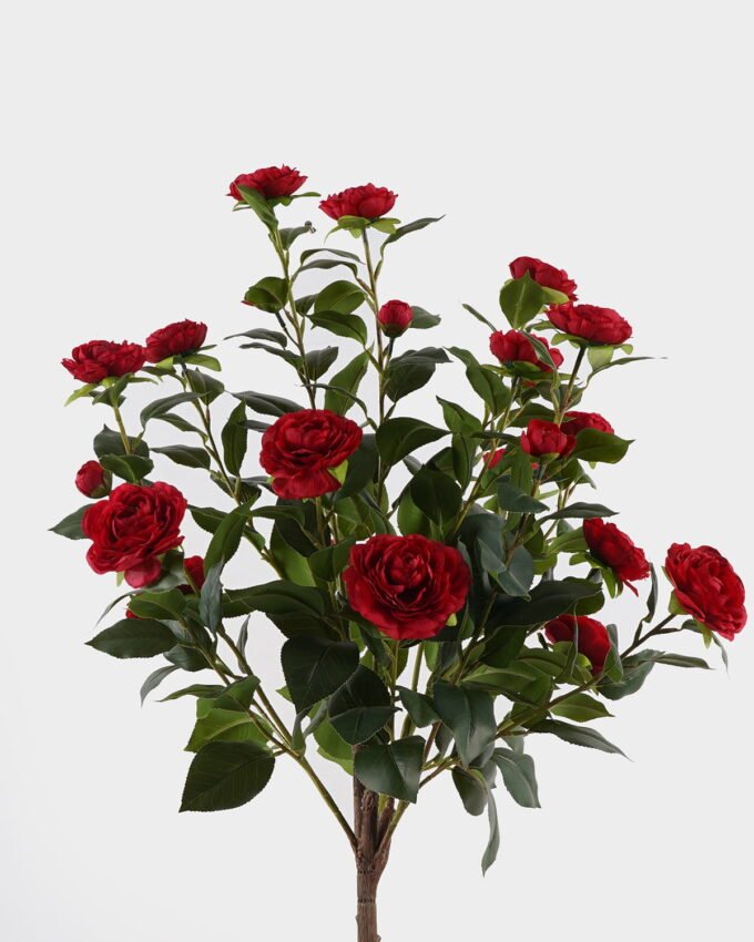 Artificial Tree 50*38*125cm Safflower Camellia tree in PP pot GS-59524044KD-R1 2024Oct YeahFlower is one of Chinese leading OEM manufacturers and exporters , supplying the silk flowers, wholesale artificial trees