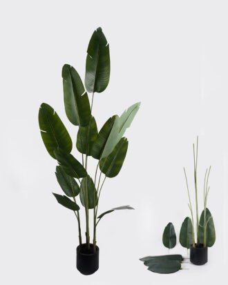 Artificial Tree 110*82*240cm Strelitziaceae *3 in PP pot/12 lvs GS-48524031KD 2024Oct YeahFlower is one of Chinese leading OEM manufacturers and exporters , supplying the silk flowers, wholesale artificial trees