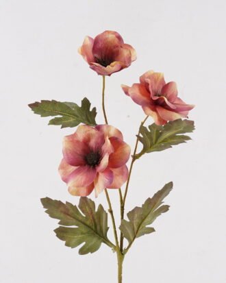 Artificial Flower 24*24*69cm Anemone *3 single stem GS-39124028-Z1 2024Dec YeahFlower is one of Chinese leading OEM manufacturers and exporters , supplying the silk flowers, wholesale artificial trees