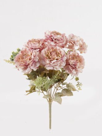 Artificial Flower 22*22*40cm Chinese Rose *9 bush GS-76424004 2025Feb 3,000+ sqm showroom with thousands of artificial flowers, plants & trees ready for global sourcing.