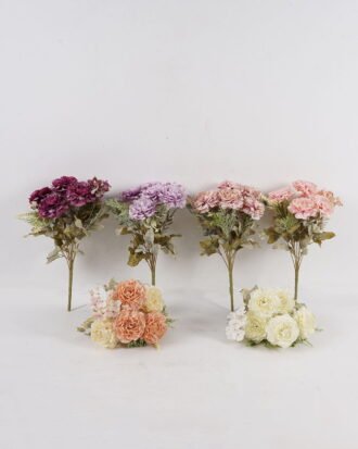 Artificial Flower 22*22*40cm Chinese Rose *9 bush GS-76424004 2025Feb YeahFlower is one of Chinese leading OEM manufacturers and exporters , supplying the silk flowers, wholesale artificial trees