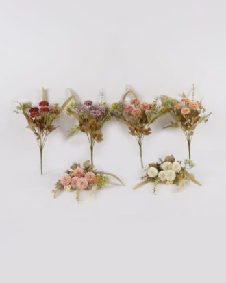 Artificial Flower 22*22*40cm Chrysanthemum *9 bush GS-76424001 2025Feb YeahFlower is one of Chinese leading OEM manufacturers and exporters , supplying the silk flowers, wholesale artificial trees