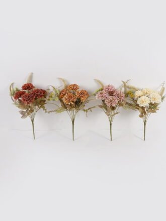 Artificial Flower 23*23*41cm Chrysanthemum *9 bush GS-76424002-W1 2025Feb 3,000+ sqm showroom with thousands of artificial flowers, plants & trees ready for global sourcing.