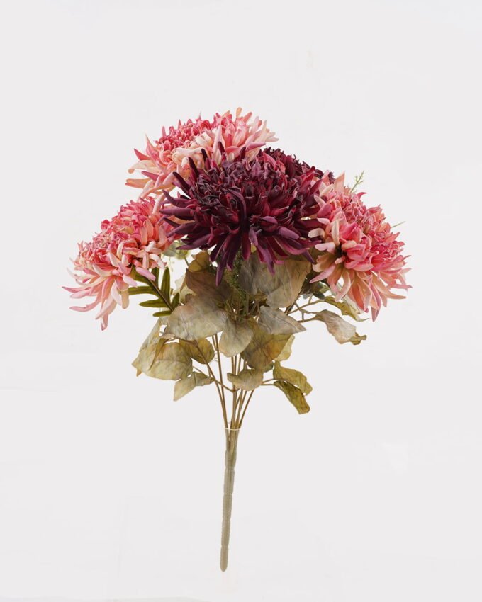 Artificial Flower 27*27*41cm Chrysanthemum *9 bush GS-76424005-P2 2025Feb YeahFlower is one of Chinese leading OEM manufacturers and exporters , supplying the silk flowers, wholesale artificial trees