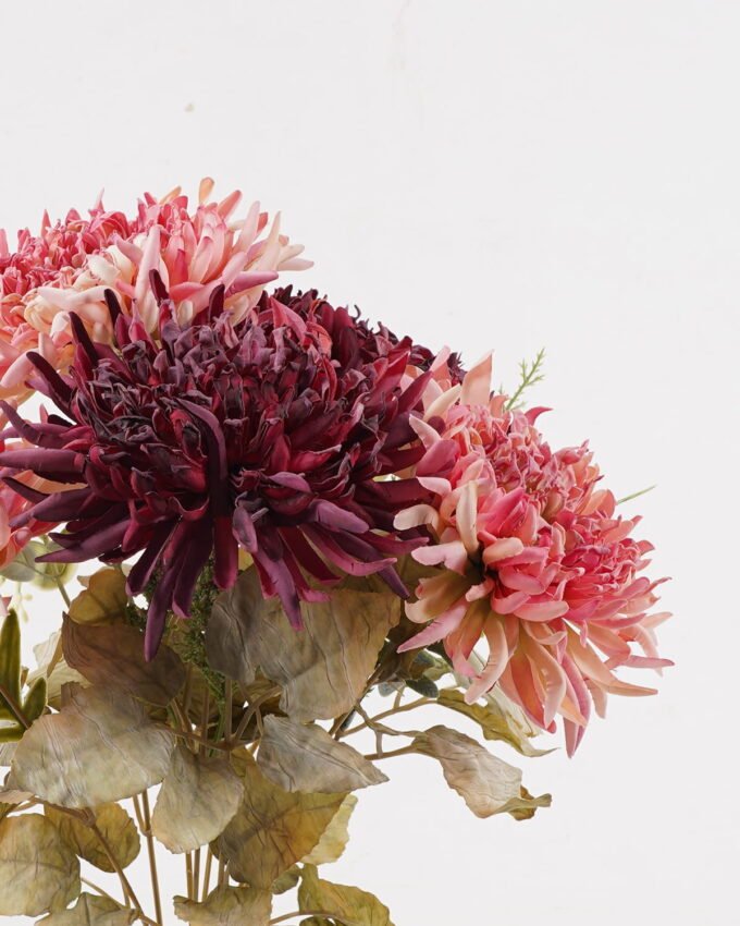 Artificial Flower 27*27*41cm Chrysanthemum *9 bush GS-76424005-P2 2025Feb YeahFlower is one of Chinese leading OEM manufacturers and exporters , supplying the silk flowers, wholesale artificial trees