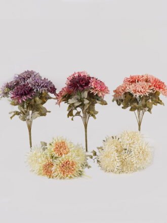 Artificial Flower 27*27*41cm Chrysanthemum *9 bush GS-76424005-P2 2025Feb 3,000+ sqm showroom with thousands of artificial flowers, plants & trees ready for global sourcing.