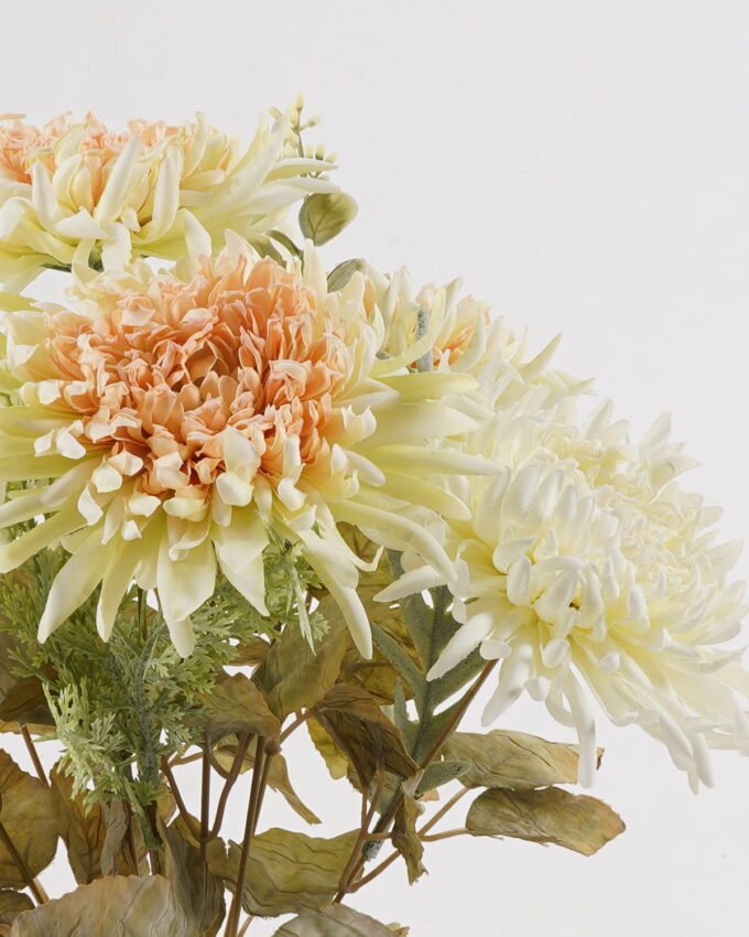 Artificial Flower 27*27*41cm Chrysanthemum *9 bush GS-76424005 2025Feb YeahFlower is one of Chinese leading OEM manufacturers and exporters , supplying the silk flowers, wholesale artificial trees