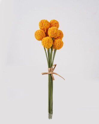 Artificial Flower 11*11*30cm Craspedia globosa *9 bundle GS-51624015-O1 2025Jan YeahFlower is one of Chinese leading OEM manufacturers and exporters , supplying the silk flowers, wholesale artificial trees