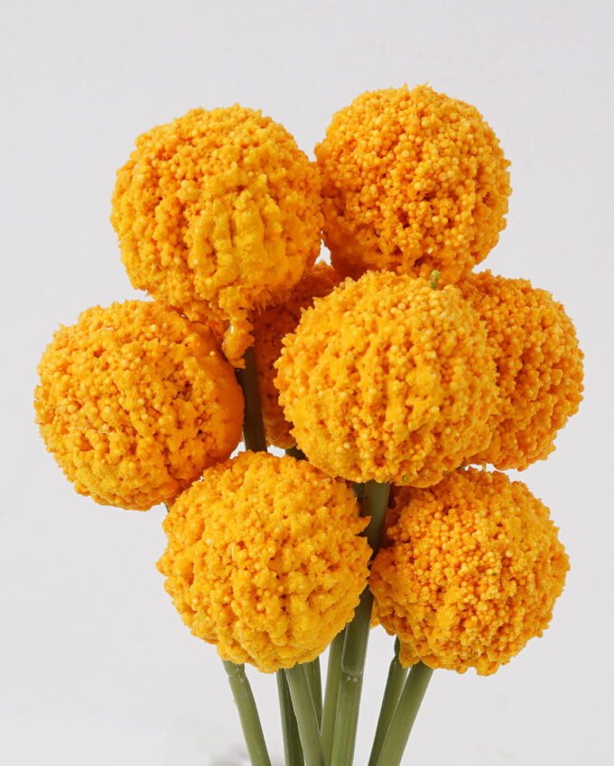 Artificial Flower 11*11*30cm Craspedia globosa *9 bundle GS-51624015-O1 2025Jan YeahFlower is one of Chinese leading OEM manufacturers and exporters , supplying the silk flowers, wholesale artificial trees