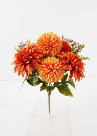 Artificial Flower 35*35*42cm Dahlia *9 bush GS-38024005-O1 2024Dec YeahFlower is one of Chinese leading OEM manufacturers and exporters , supplying the silk flowers, wholesale artificial trees
