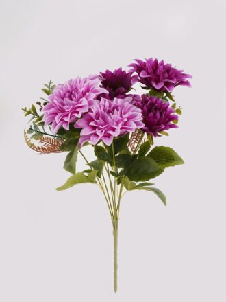 Artificial Flower 30*30*49cm Dahlia *9 bush GS-62424007-W1 2025Jan 3,000+ sqm showroom with thousands of artificial flowers, plants & trees ready for global sourcing.