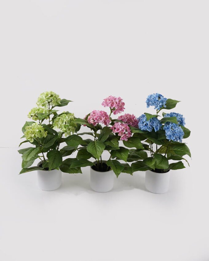 Artificial Flower 35*35*50cm Hydrangea in PP pot GS-15424037 2024Dec YeahFlower is one of Chinese leading OEM manufacturers and exporters , supplying the silk flowers, wholesale artificial trees