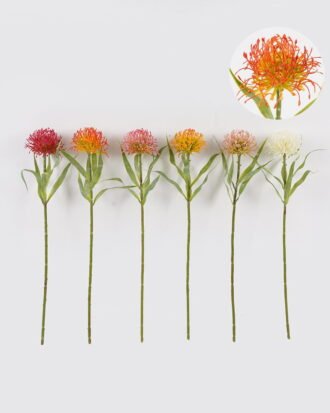 Artificial Flower 14*14*52cm Leucospermum  single stem GS-72524003 2025Feb YeahFlower is one of Chinese leading OEM manufacturers and exporters , supplying the silk flowers, wholesale artificial trees