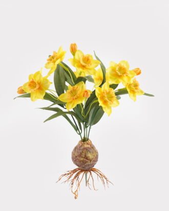 Artificial Flower 21*31CM Narcissus bush*5 GS-16820007R-Y1 2024Dec YeahFlower is one of Chinese leading OEM manufacturers and exporters , supplying the silk flowers, wholesale artificial trees