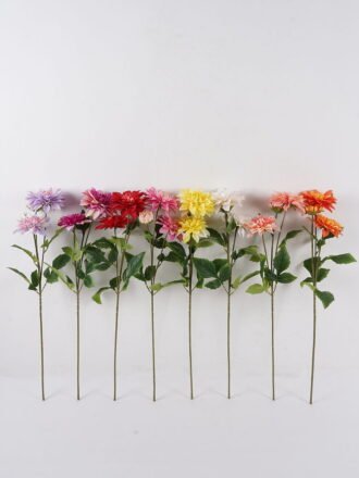Artificial Flower 26*26*68cm Dahlias *3 bush GS-70724011-Z1 2025Feb 3,000+ sqm showroom with thousands of artificial flowers, plants & trees ready for global sourcing.