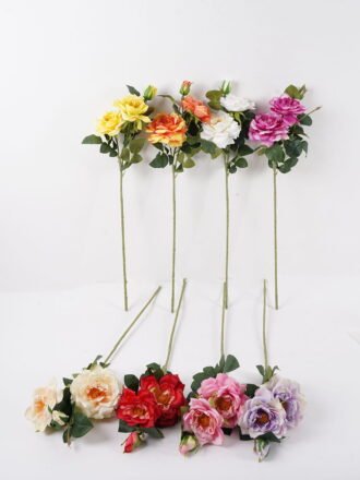 Artificial Flower 22*22*65cm Peony *3 single stem GS-70724012-Z2 2025Feb 3,000+ sqm showroom with thousands of artificial flowers, plants & trees ready for global sourcing.