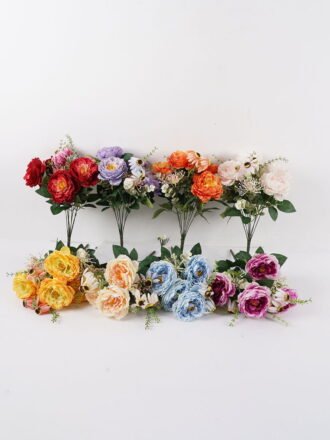 Artificial Flower 30*30*43cm  Peony&Hydrangea *9 bush GS-70724018-Z1 2025Feb 3,000+ sqm showroom with thousands of artificial flowers, plants & trees ready for global sourcing.