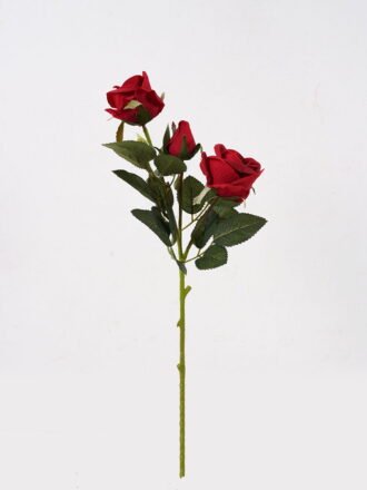 Artificial Flower 14*14*48cm Rose *3 single stem GS-14324003-P1 Single Flowers 3,000+ sqm showroom with thousands of artificial flowers, plants & trees ready for global sourcing.