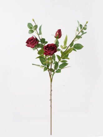 Artificial Flower 20*20*90cm Rose *3 single stem GS-14324006-P1 Single Flowers 3,000+ sqm showroom with thousands of artificial flowers, plants & trees ready for global sourcing.