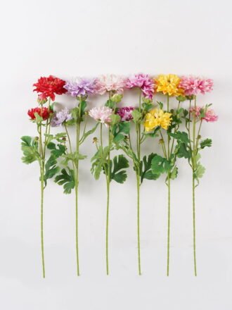 Artificial Flower 13*13*56cm  Chrysanthemum  single stem GS-70724014 2025Feb 3,000+ sqm showroom with thousands of artificial flowers, plants & trees ready for global sourcing.