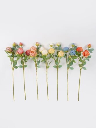 Artificial Flower 14*14*62cm Rose *3 single stem GS-76824010-P1 2025Feb 3,000+ sqm showroom with thousands of artificial flowers, plants & trees ready for global sourcing.