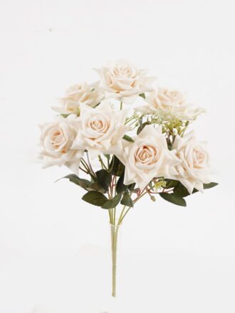 Artificial Flower 26*39CM Rose Bush*7 GS-55319006-P1 2025Jan 3,000+ sqm showroom with thousands of artificial flowers, plants & trees ready for global sourcing.